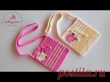 Bolsa de crochê candy, linda e prática de fazer por @adryanaartecroche