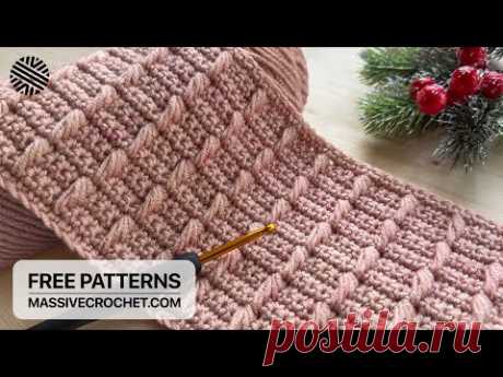 VERY EASY & FAST Crochet Pattern for Beginners! ☄️ ☑️ UNIQUE Crochet Stitch for Baby Blanket & Bag
