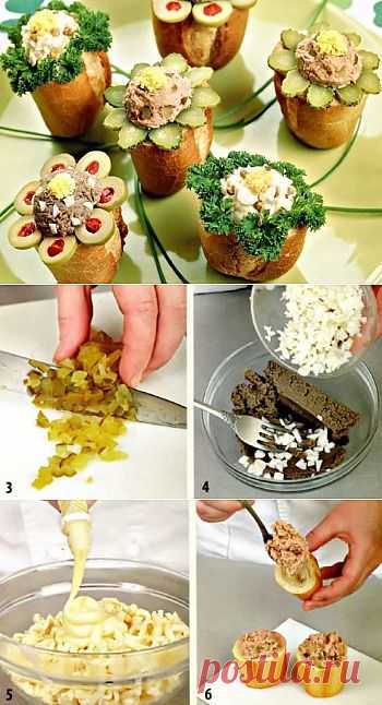Закуска праздничная из хот-догов..