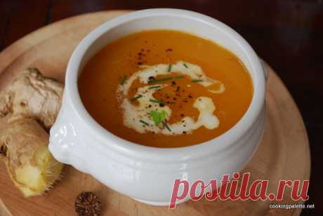 Суп-пюре с тыквой или тыквой баттернат, фенхелем и имбирем - Cooking Palette » Cooking Palette