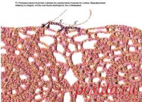 Платье из мотивов без отрыва нити | Схемы вязания.ру