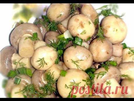 Маринованные шампиньоны: экспресс-способ | Четыре вкуса