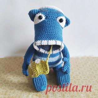 Носкоед Хихиш амигуруми. Схемы и описания для вязания игрушек крючком! Бесплатный мастер-класс от Екатерины Зборовской по вязанию носкоеда по имени Хихиш - персонаж мультфильма "Похитители носков". Высота вязано…