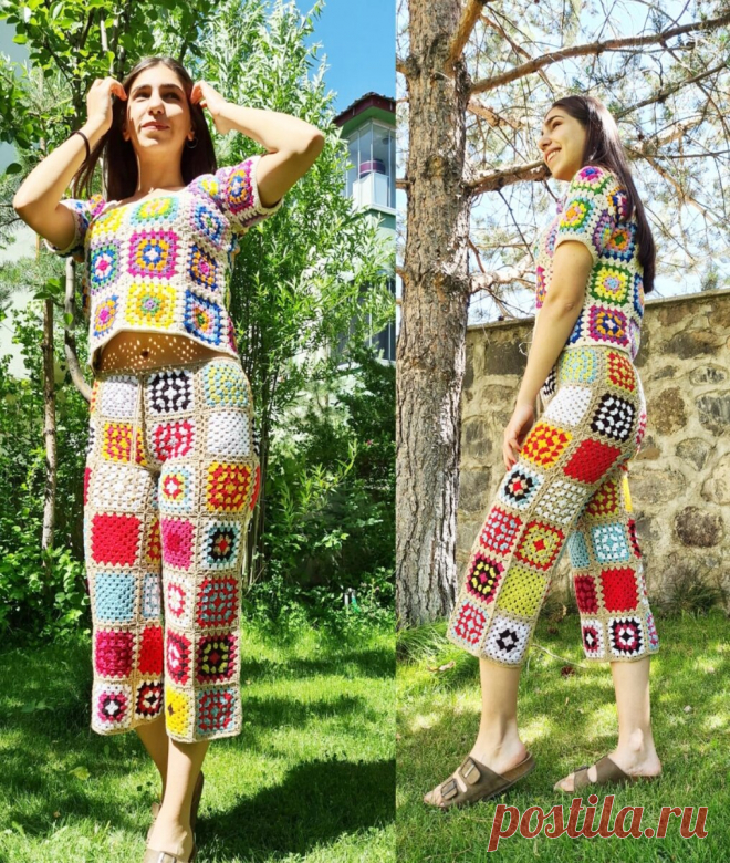 Вдохновение для рукодельницы. Вязаные крючком брюки🧶👖 | Вязание Крючком🧶 Магазин Одежды | Яндекс Дзен