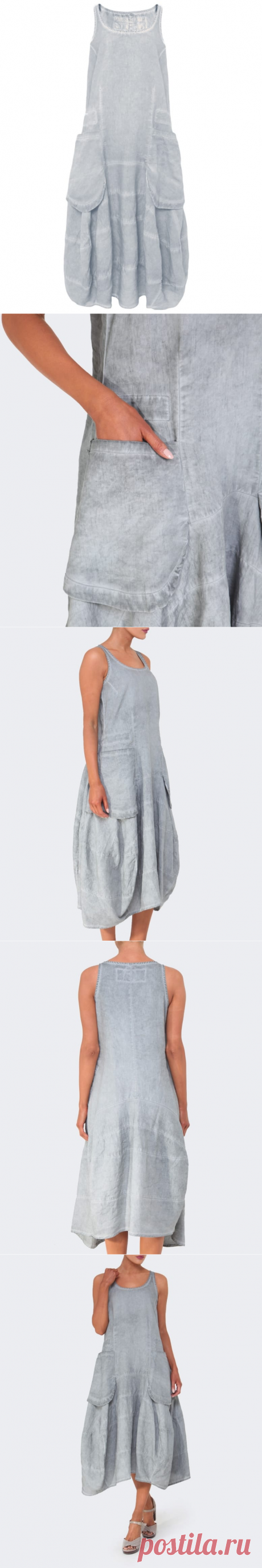 Rundholz Long Linen Pocket Dress | Jules B