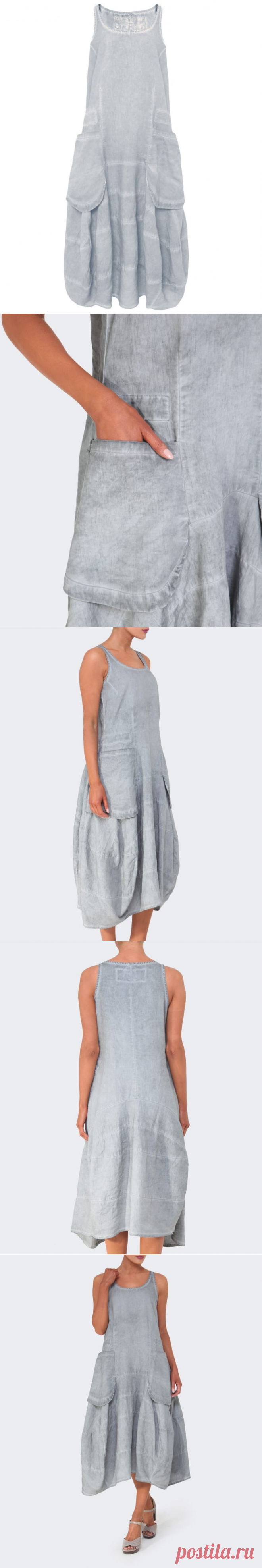 Rundholz Long Linen Pocket Dress | Jules B