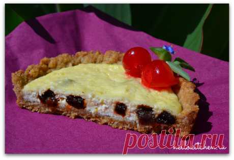 Творожный тарт с основой из овсянки — Привет, Кухонька! Пошаговые рецепты с фотографиями