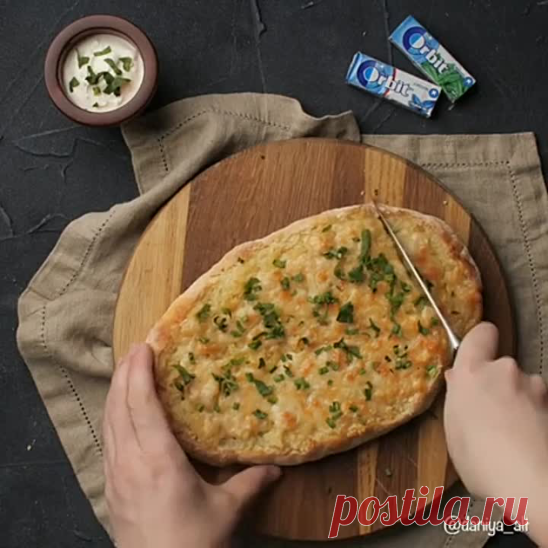 Чесночный хлеб   ( рецепт )