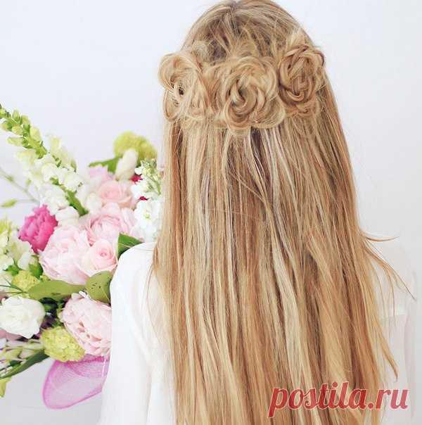 Как делать розы из волос пошаговая инструкция