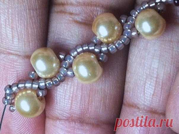Ожерелье из бисера и бусин — Сделай сам, идеи для творчества - DIY Ideas
