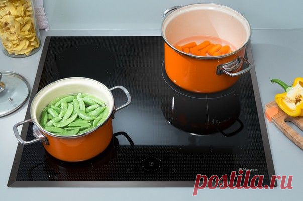 Индукционная варочная панель с круговым управлением Hansa.