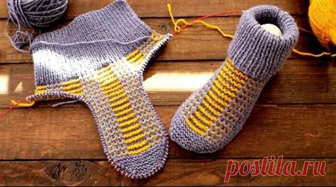 Следки спицами интересным красивым узором