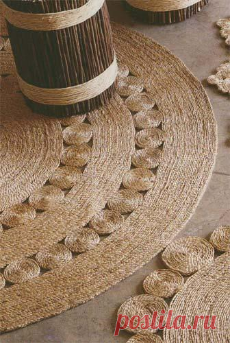 Коврики из веревки — Сделай сам, идеи для творчества - DIY Ideas