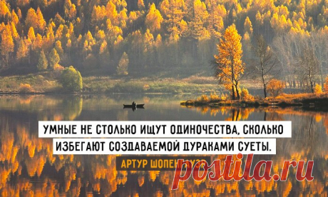 Кто не любит одиночества — тот не любит свободы.