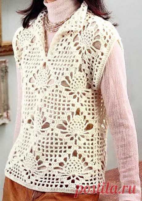 Irish crochet &: CROCHET VEST