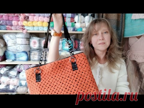 Мои секретики для вязаных сумок.