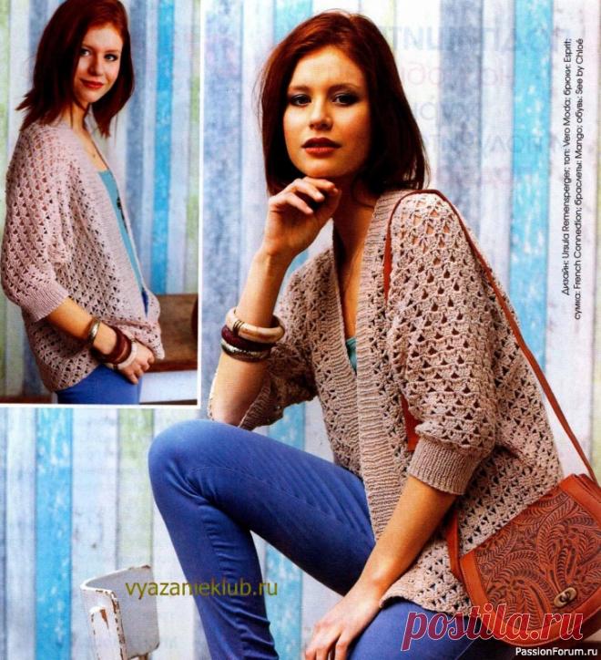 Жакет крючком для женщин. Описание | Женская одежда крючком. Схемы и описание Ни один летний гардероб не обойдется без классического жакета нейтрального бежевого цвета. Силуэт 