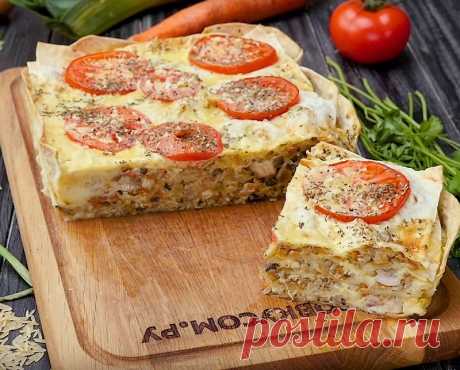 Пирог из лаваша в духовке