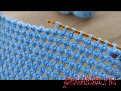 Super Very Easy Tunisian Knitting Model ✔ Çok Kolay Çok Gösterişli Tunus İşi Örgü Modeli Yapımı