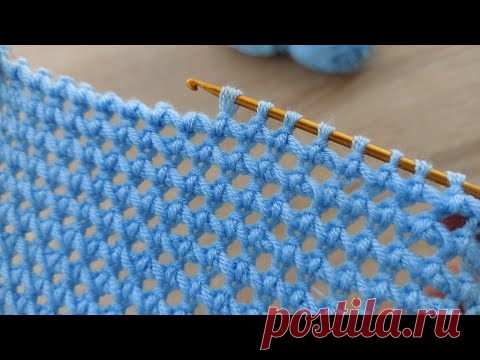Super Very Easy Tunisian Knitting Model ✔ Çok Kolay Çok Gösterişli Tunus İşi Örgü Modeli Yapımı