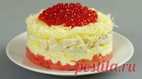 Новогодний салат "Сытый боцман" - стопроцентный фаворит на столе Приятного аппетита!