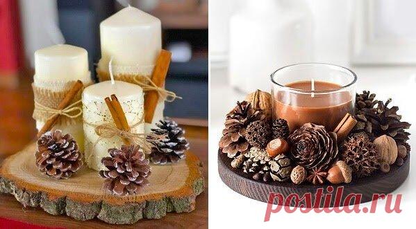 Оригинальный декор для интерьера из шишек — 20 идей на выбор! | ДОМ ЯРКИХ ИДЕЙ | Яндекс Дзен