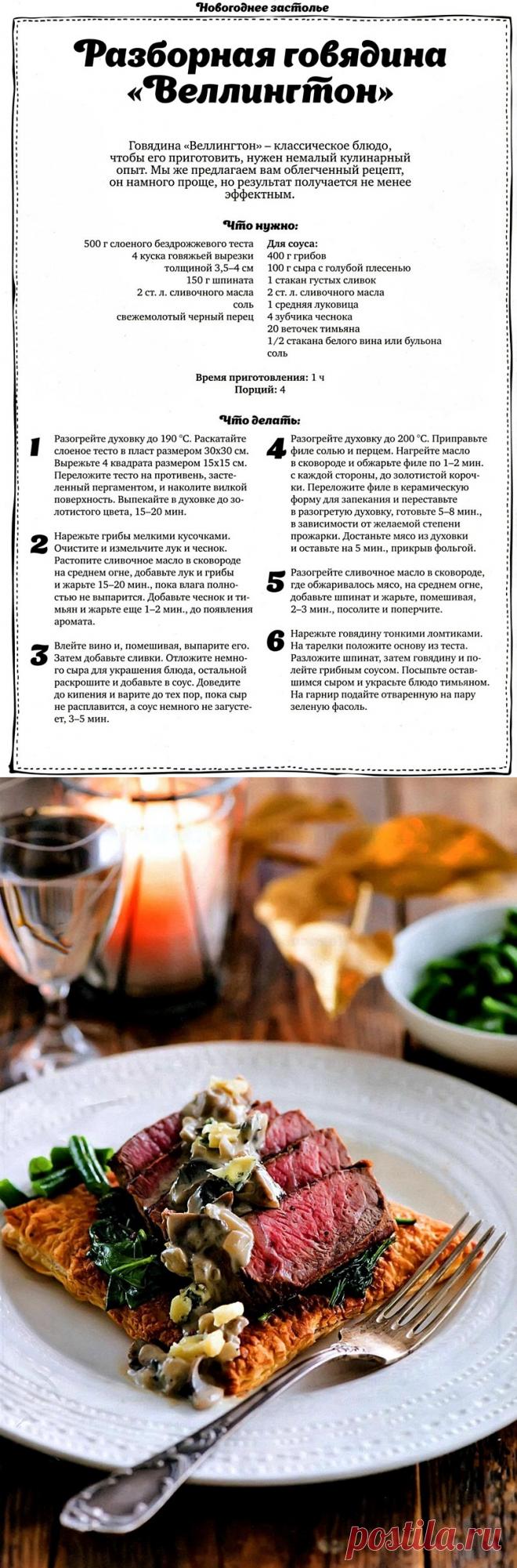 Разборная говядина "Веллингтон"