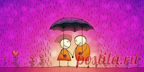Истории из жизни. "Двое под зонтом" - история одного знакомства. О том, как не всегда идеальная внешность является спутницей доброй души.