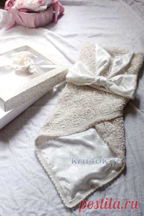 Плед крючком Изысканный. Работа Алины Николаевой - вязание крючком на kru4ok.ru