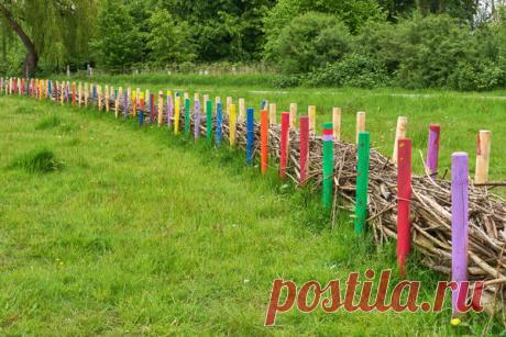 Дешево и сердито: дизайнерский забор из обычных веток