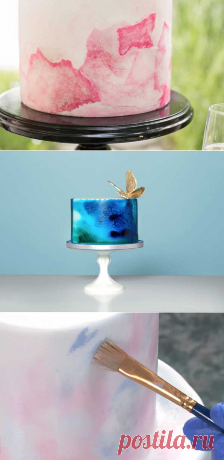 Акварель на торте