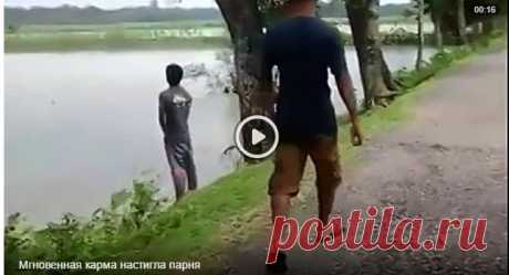 Мгновенная карма настигла парня - XAXAXAX-Развлекательный портал