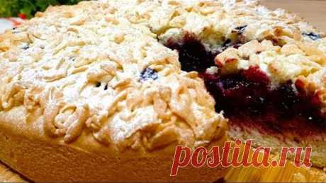 ТЁРТЫЙ ПИРОГ - НЕ ПОВЕРИТЕ, НО ОН ПОСТНЫЙ! Рецепт из детства Простой и Вкусный Песочный Пирог к чаю