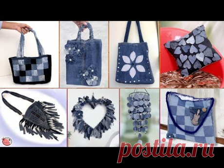 Old Jeans Reuse Craft Ideas !!! DIY Old Clothes || Best Out of Waste