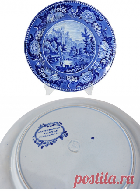 Staffordshire Castle Wall Plate, C. 1830 | One Kings Lane