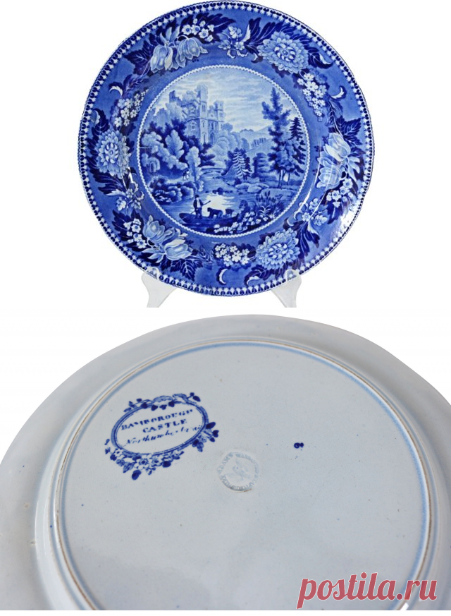 Staffordshire Castle Wall Plate, C. 1830 | One Kings Lane