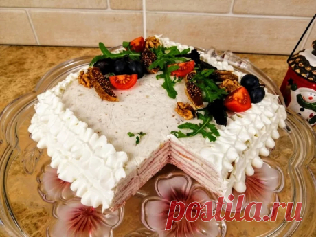 Закусочный торт на Новогодний стол