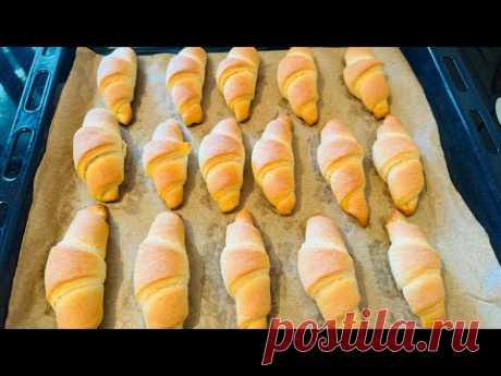 РОГАЛИКИ на сметане ОЧЕНЬ простой рецепт! Песочные рогалики.
