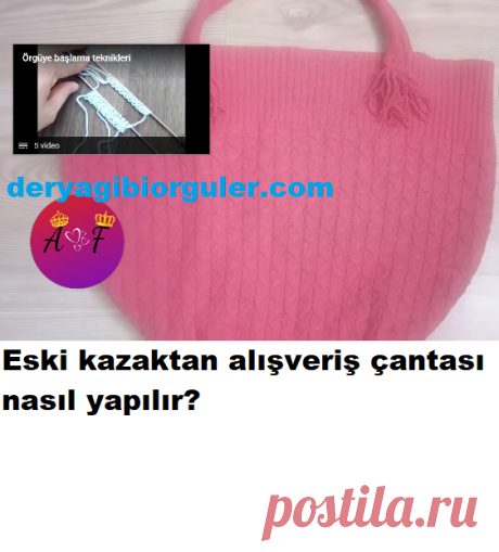 ESKİ KAZAKTAN ALIŞVERİŞ ÇANTASI YAPILIŞI &amp;#8902; Deryagibiörgüler
