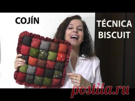 Cómo hacer un cojín de patchwork - Técnica biscuit
