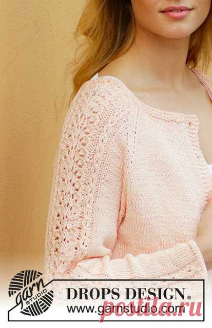 Красивые кардиган и топ спицами 
Кардиган Early May 

 Размеры: S - M - L - XL - XXL - XXXLВам потребуется: пряжа DROPS MUSKAT от Garnstudio 500-550-600-650-750-800 г цвет 10, персик; чулочные и круговые спицы (60 или 80 см) № 4 мм;…