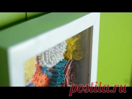 Как сделать глубокую рамку своими руками! / DIY shadowbox из картона - YouTube