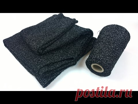 Кофточка с люрексом на вязальной машине .