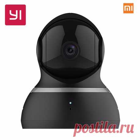 Поворотная WiFi / IP камера Xiaomi YI Dome Full HD 1080P купить PTZ видеокамеру