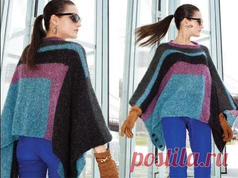 #18 Side-Button Cape, Vogue Knitting Holiday 2012
