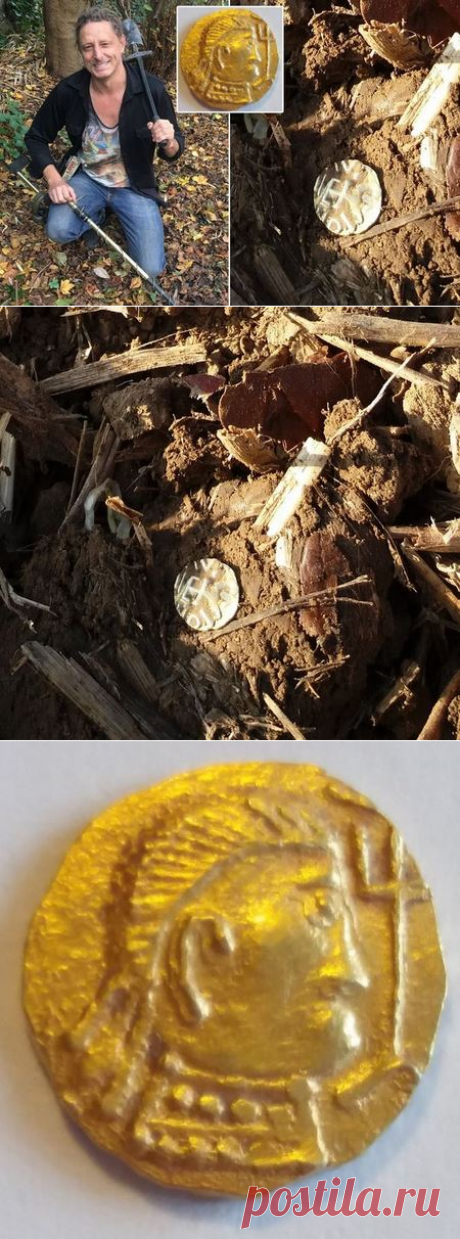 Как английский копатель нашел 1500 летний клад золотых монет