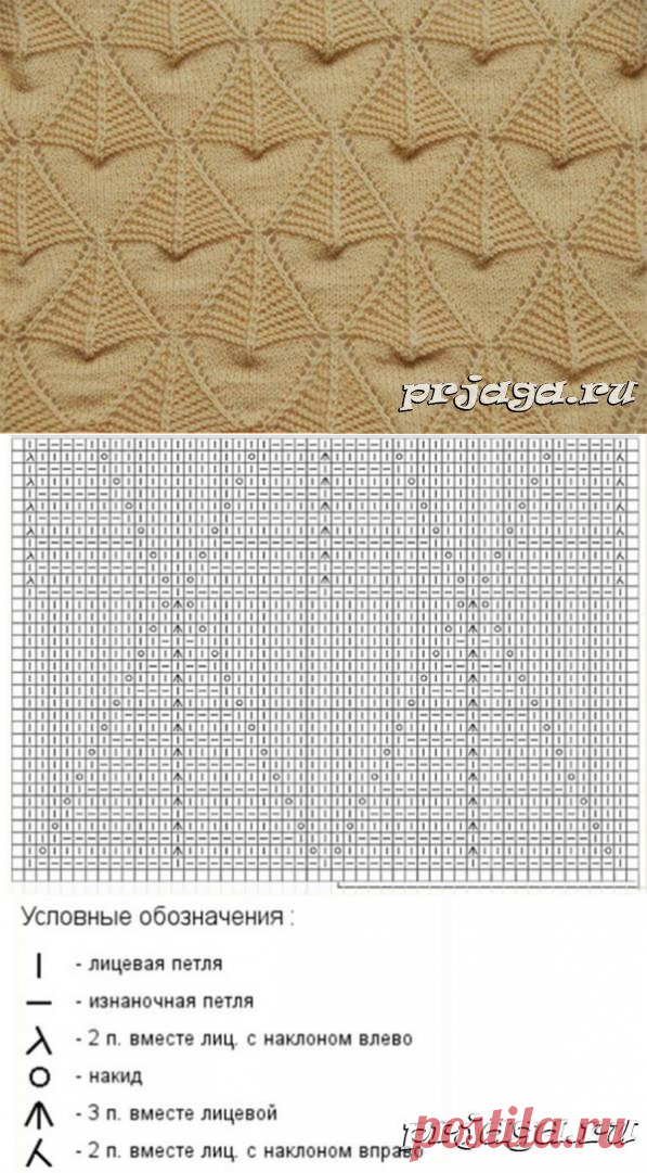 Объемный узор спицами