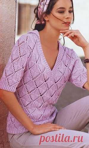 Как связать кофту спицами