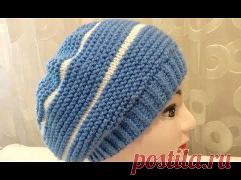БЕРЕТ СПИЦАМИ. КЛАССИКА. САМЫЙ ПРОСТОЙ. ЭКСПРЕСС МК.