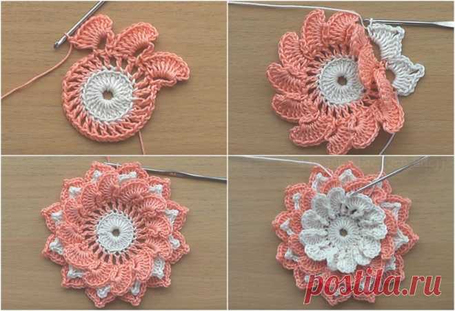 Crochet Flowers Tutorial